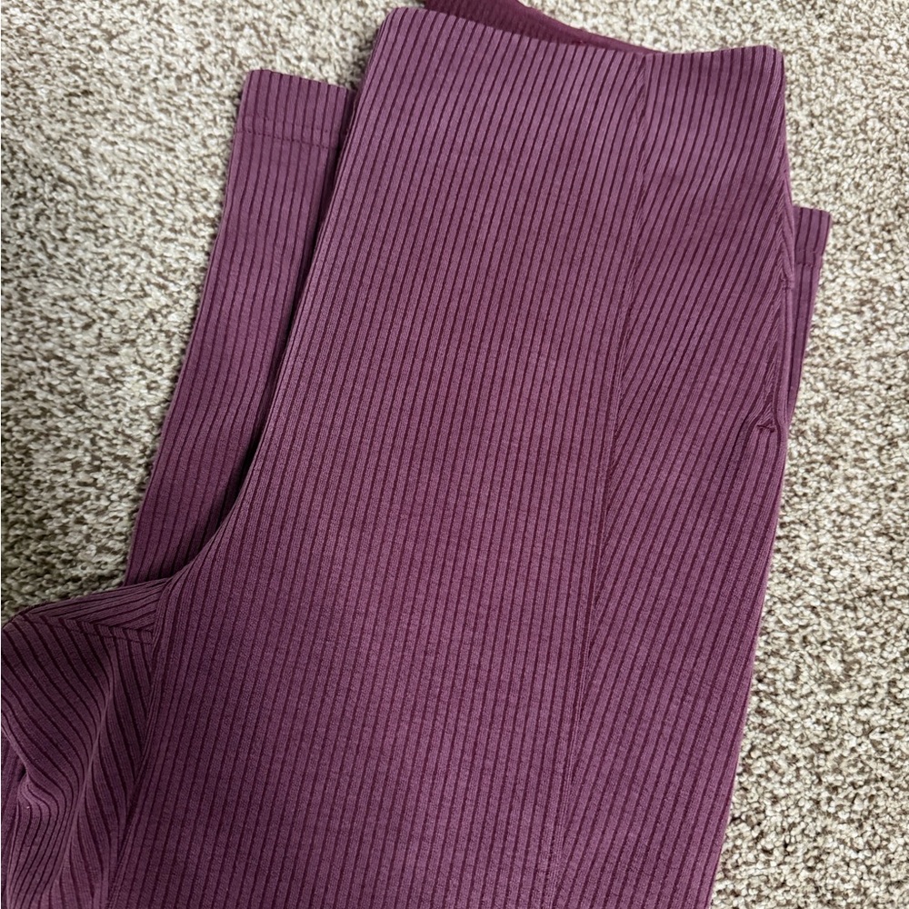 lululemon athletica Purple Ribbed Leggings